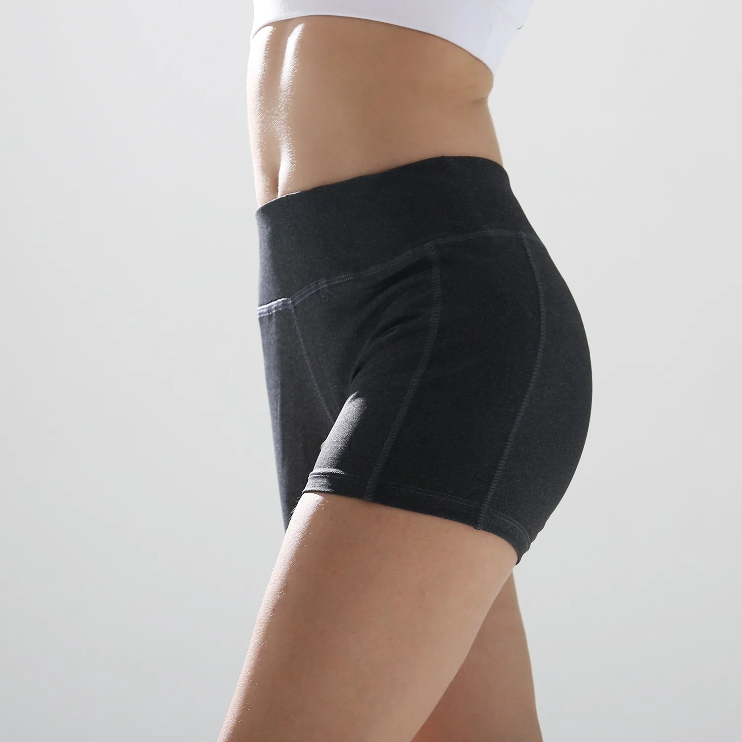 Womens Fast Drying Compression Shorts Workout Yoga Running Skin Active