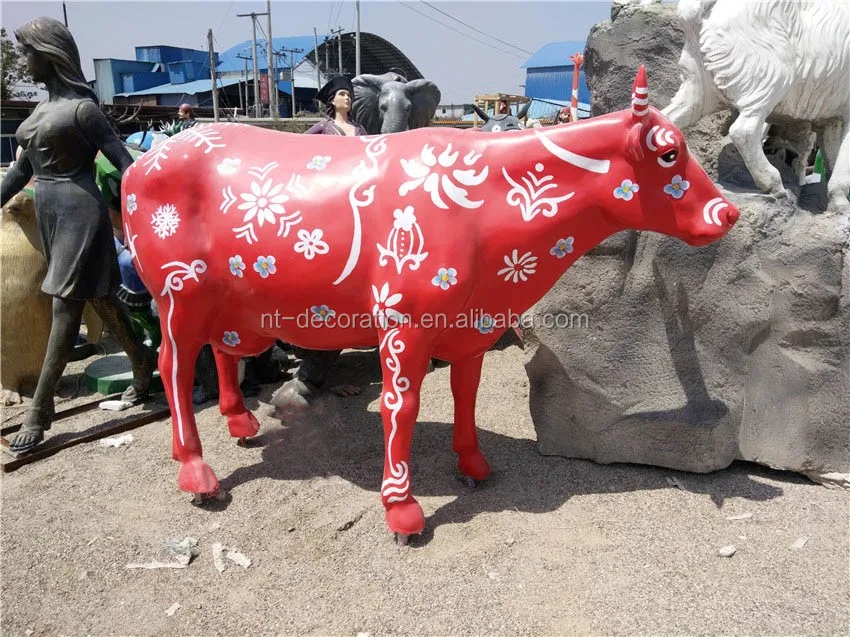 life size resin cow