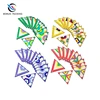 Custom made white card paper learning triangle puzzle paper card