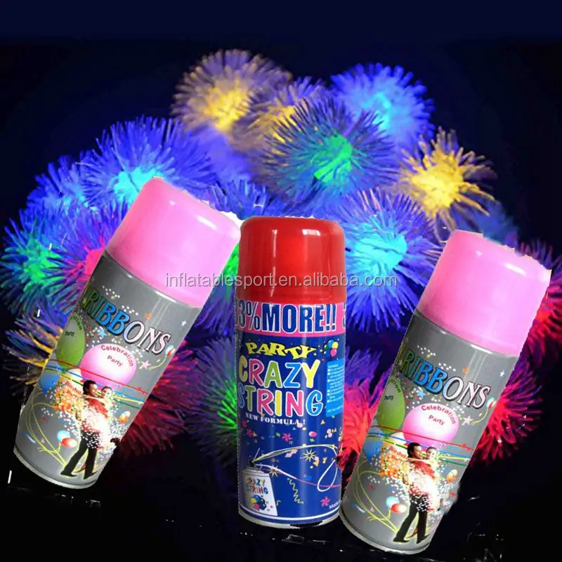 Factory Wholesale Silly String,Party String Spray,Color Party String
