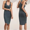 fashion tight skinny fitting women dress tight one-piece dress with sculpted hem design dress