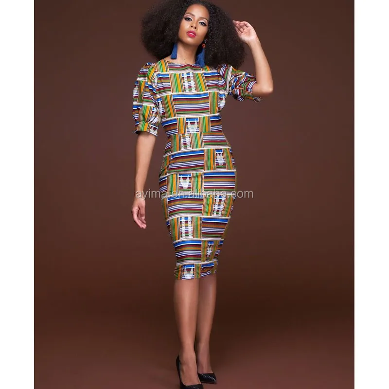 african wax print dress