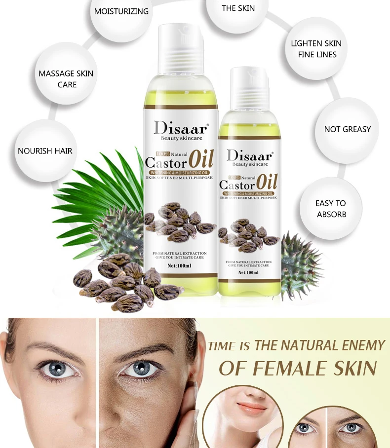 Disaar Body Care Pure Relaxing Natural Moisturizing Organic Castor Bean