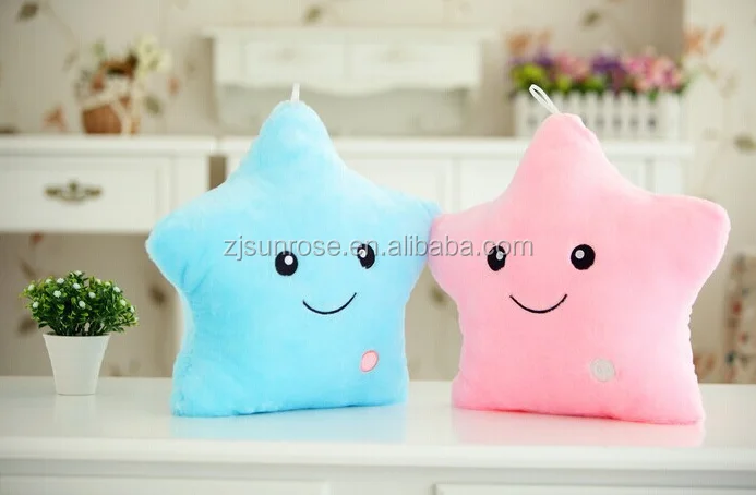 Popular Smily Star Shaped Pillow With Colorful Led Light Buy