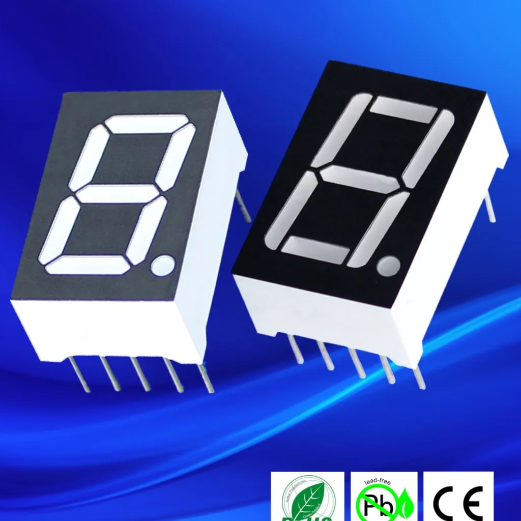 China suppliers 0.56 inch pure green 10 pin mini 7 segment led display