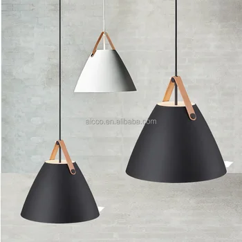 Aicco Metal Shade With Leather Designer Decorative Hanging Home Aicco Metal Shade With Leather Designer Decorative Hanging Home Modern Indoor Pendant Lighting Lamp 12291