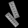 black base and clear lid macaron plastic packaging box clear macaron boxes clamshell for gift macaron packaging box