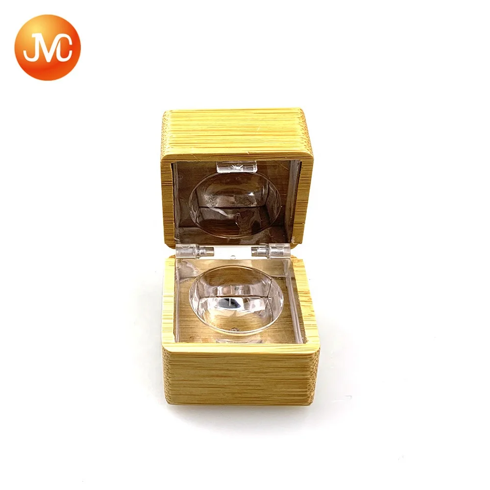 
Custom Cosmetic luxury empty bamboo eyeshadow cream case 