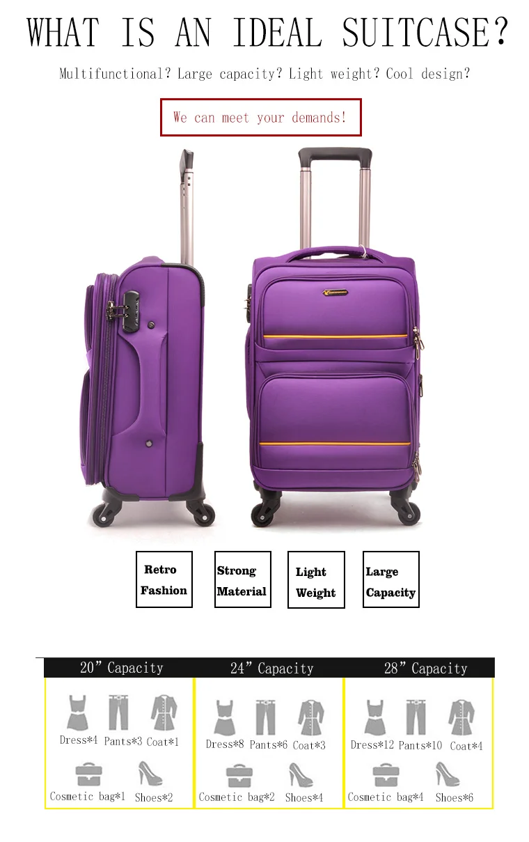 prodigy luggage purple