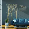 I am the wind quote tree art wall sticker for kids home decoration living room children room adhesive removable pve paper murals