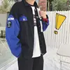 Men's Denim Young Man Student Boys Schoolyard Style Jean Coat Casual Button Trucker Men's Varsity Jacket