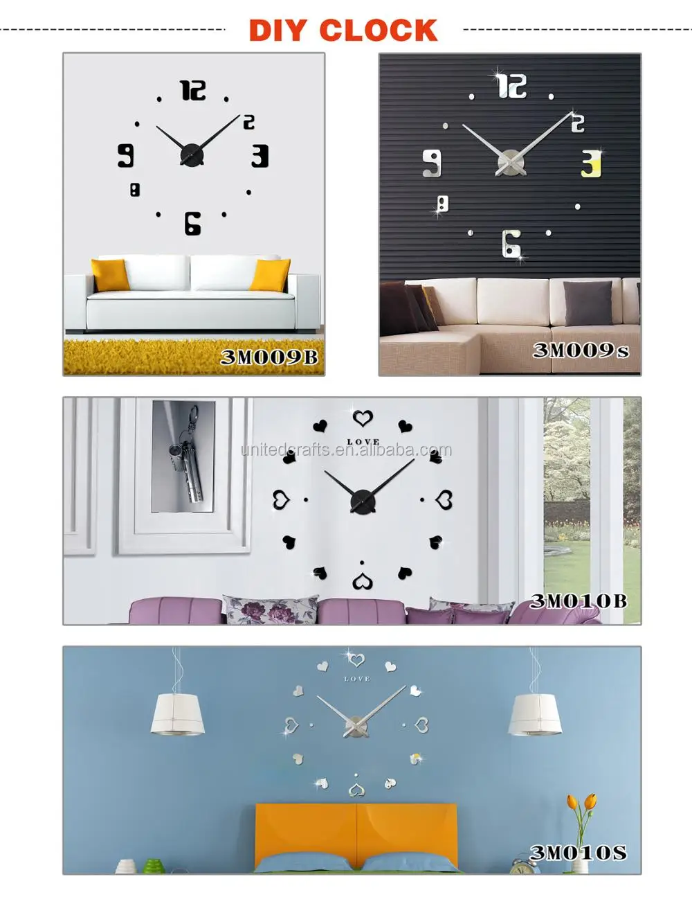 Wall Clock Watch Clocks Hot Acrylic Home Decor 3d Diy Clocks Buy