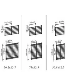 High Security Anti Climb Mesh Fence Panels ,3" x 0.5" diameter 4.00mm ,12.7mm x 76.20mm