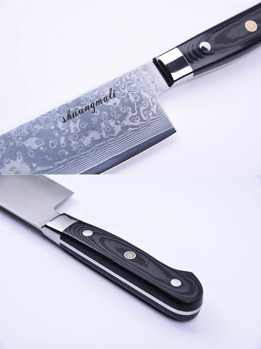 4pcs Professional Micarta Handle Japanese Damascus Steel Kitchen Gyuto