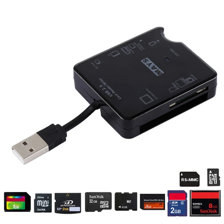 Hi-Speed Card Reader / Writer, Built in USB 2.0 Interface - ANKUX.COM