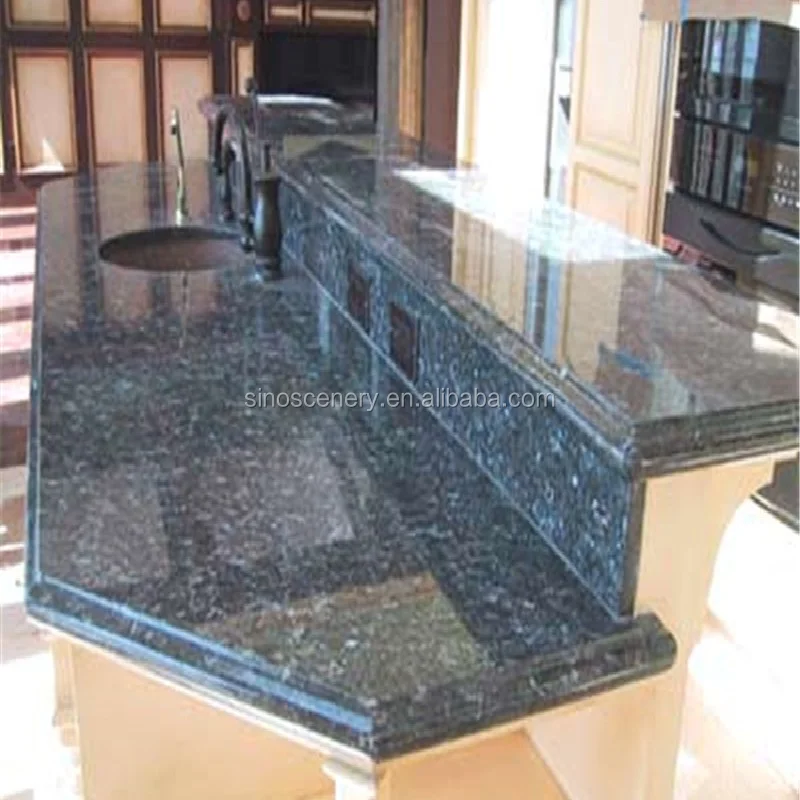 Pearl Blue Granite Pre Cut Kitchen Countertops Table Top Buy Pearl Blue Granite,Pre Cut