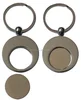 Hot sale supermarket metal custom trolley token coin key chain