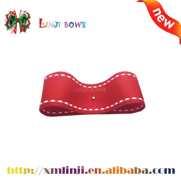 linji wholesale saddle stitched grosgrain ribbon for gift ribbon and wrapping box