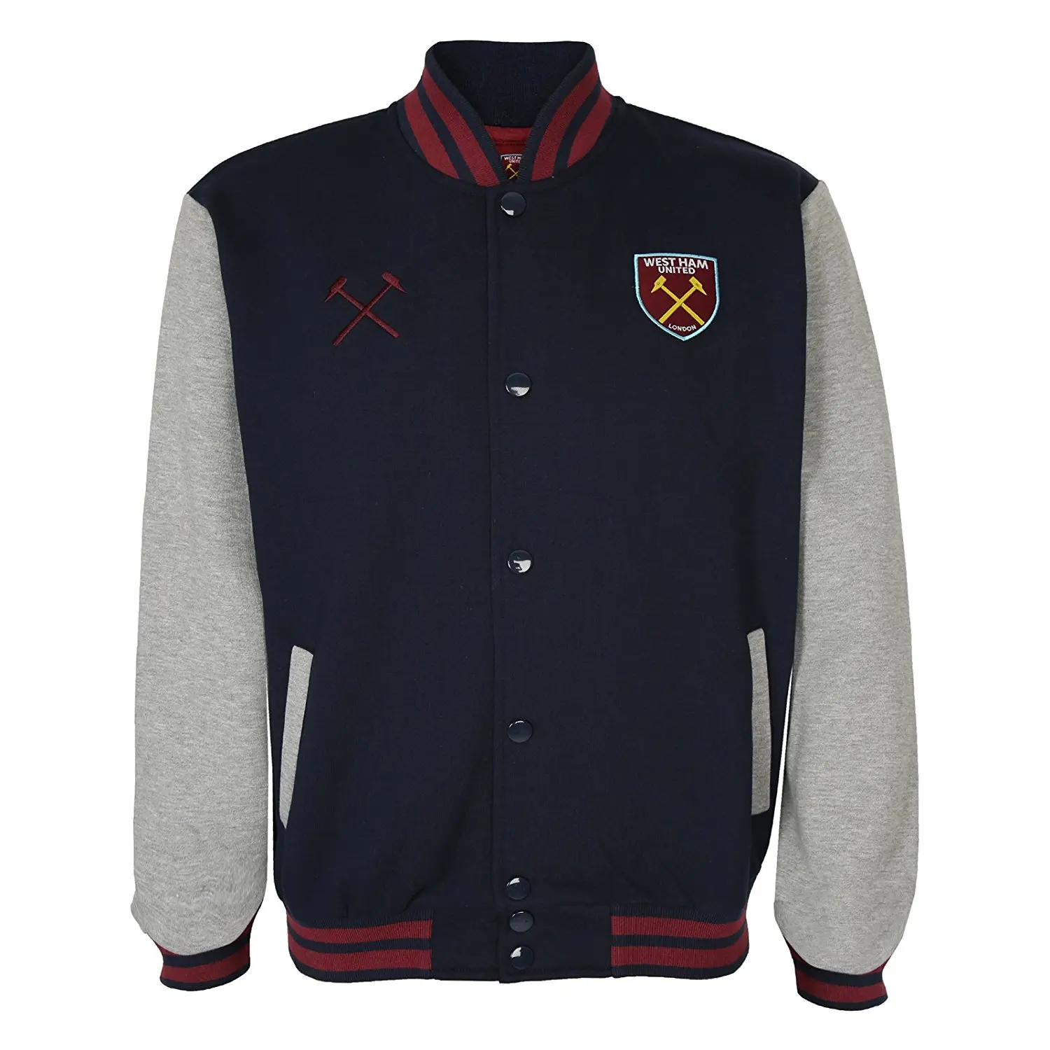 Tottenham Hotspur FC Official Football Gift Boys Retro Varsity Baseball Jacket