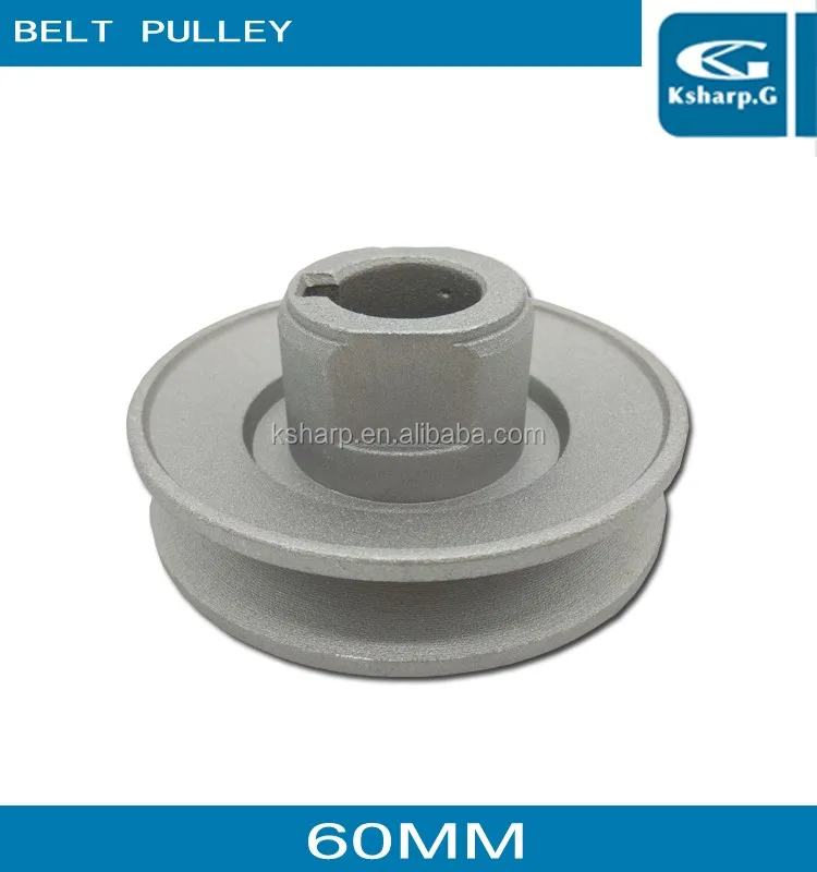 60mm Industrial Sewing Machine Parts Aluminium Belt Pulley For Sewing Machine Clutch Motor Use