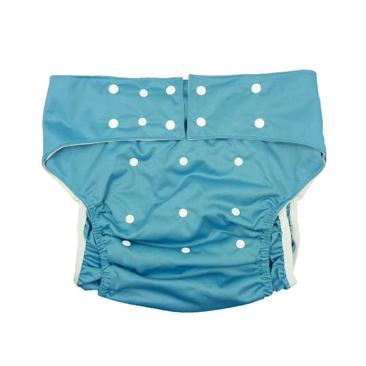 Adjustable Solid Color Quick Dry Elderly Diapers Reusable Medical Adult