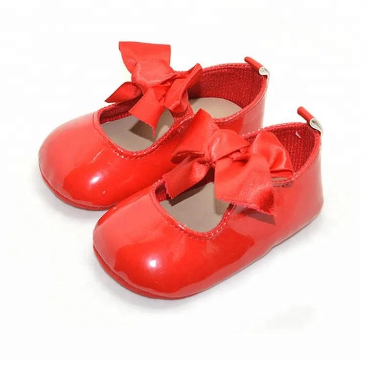 newborn red shoes