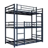 School furniture 2 tiers steel bed metal frame bunk bed with space saving structure