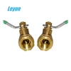 sanitary forged female gas brass ball valve with filter FXM copper brass bibcock basin faucet lockable ball valve