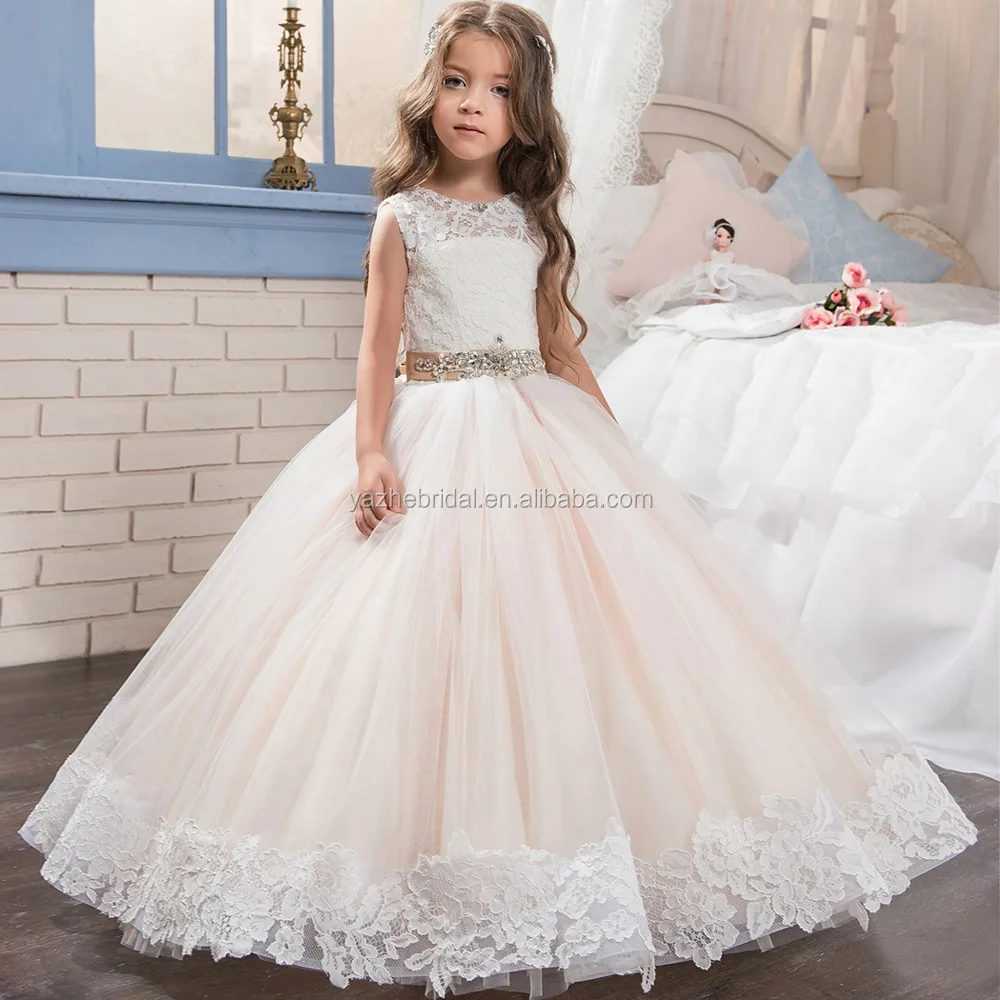 champagne colored flower girl dresses