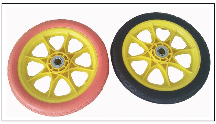 Plastic Spoke Pu Foam Solid Wheel 12*2.125 For Garden Carts - Buy Pu ...