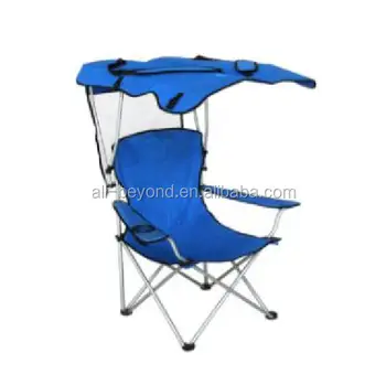 folding chair with sun shade