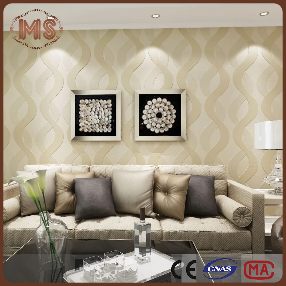 Klasik Garis Vertikal Hot Sale Murah Non Woven Wallpaper Untuk