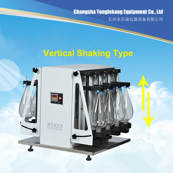 Laboratory Vertical Shaker Separatory Funnel Portable Oil Water