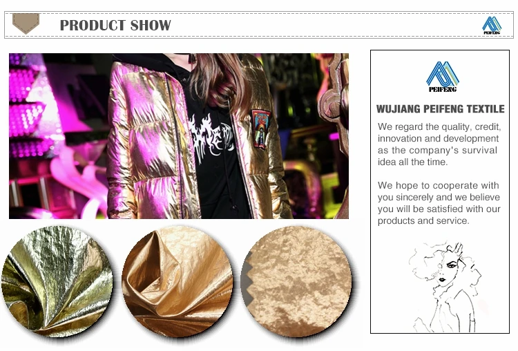 gold taffeta for down jacket