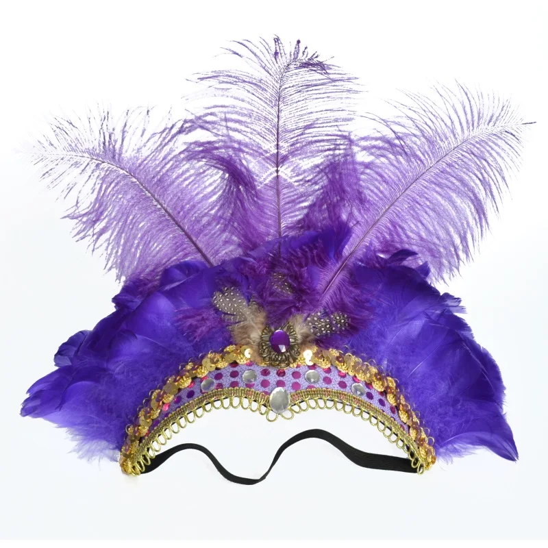 Brazilian Carnival Feather Headpiece Christmas Party Headband - Buy ...