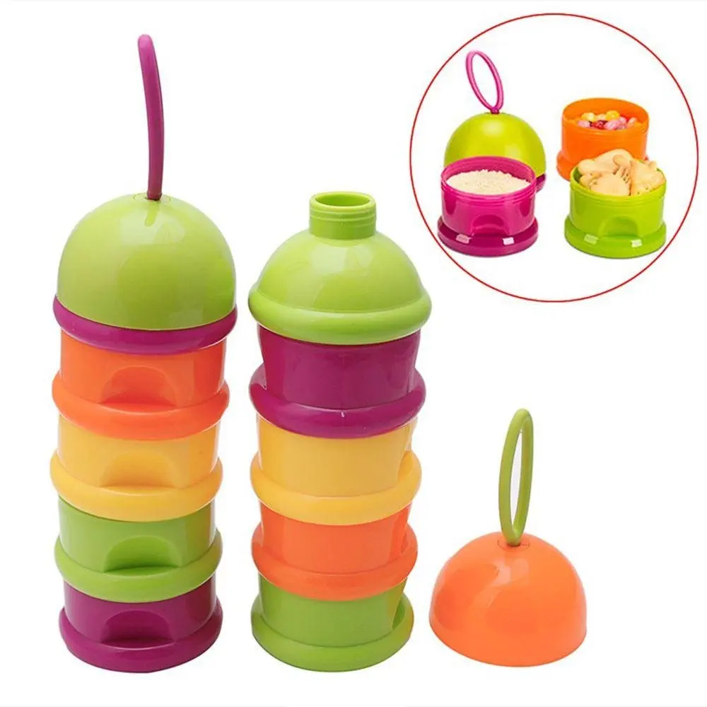 Pocktyle Random Color Kids Supplement Baby Care Formula Container Feeding Box Milk Powder Dispenser Food Storage