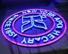 Acrylic translucent illuminated neon signage face LED lighting logos colorful front lit neon letter sign for advertising