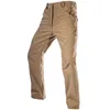Men's Fleece Lined Water Repellent Softshell Snow Ski Pants with Zipper Pockets