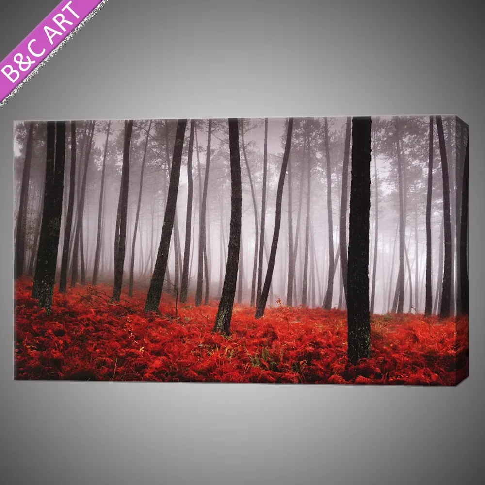 Modern Tree Purple Pop Wall Art Decor Simple Scenery Paintings Modern Tree Purple Pop Wall Art Decor Simple Scenery Paintings