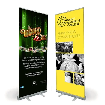 Promotions Roll Up Banner Poster Display Size In Cm Psd Mockup