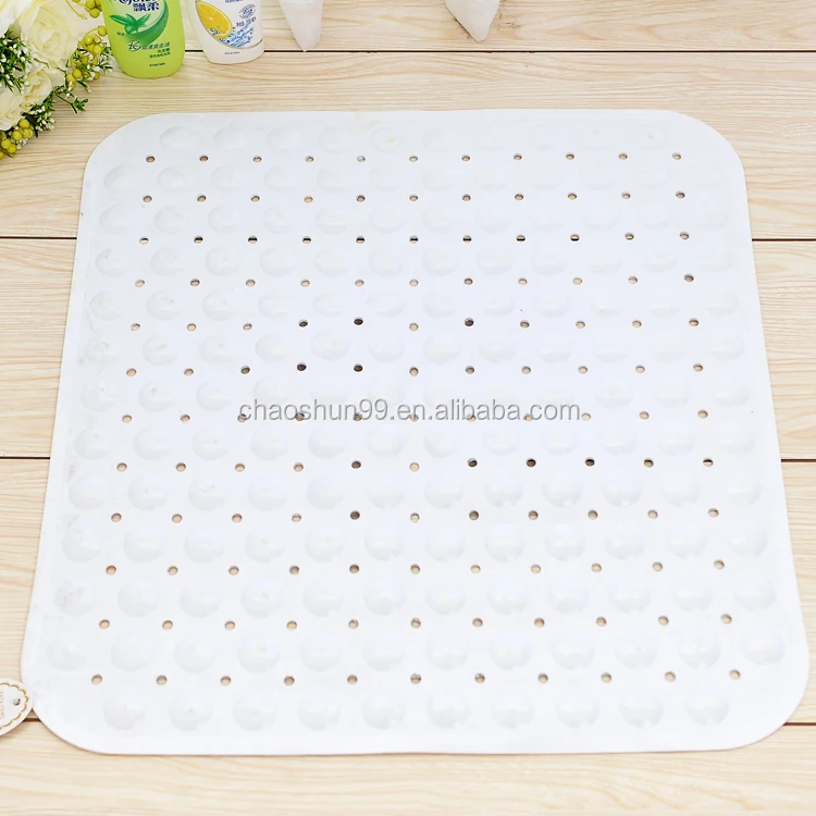 Pvc Cushion Curved Solid Color Shower Bath Mat Buy Curved