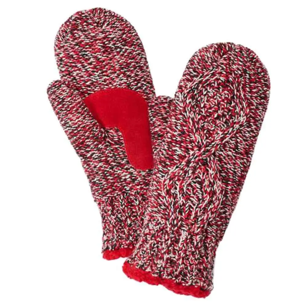 Womens red mittens Clearance