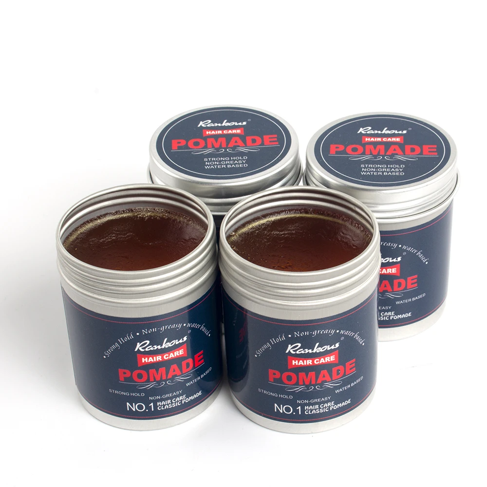 Private Label Hair Wax Matte Clay Pomade Tins Strong Hold Natural