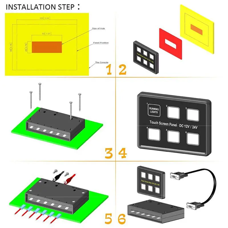 Дисплей переключатель. Touch Switch 12v.