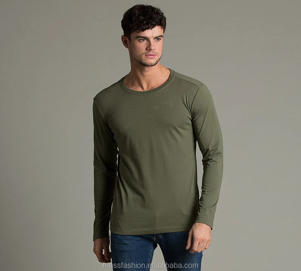 Polos Hijau Army T Shirt Lengan Panjang 