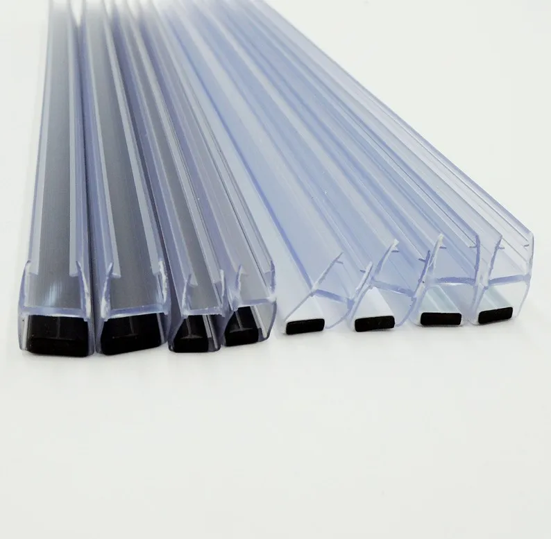 Pvc Glazing Frameless Shower Sliding Glass Door Shower Screen Seal