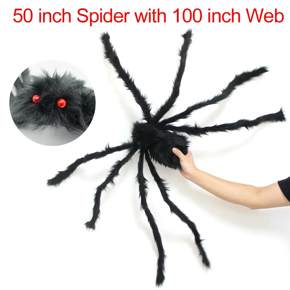 2, 1spider+1web AmyHomie Giant Spider,Halloween Spiders Web,Best Halloween Decorations,Christmas Decor