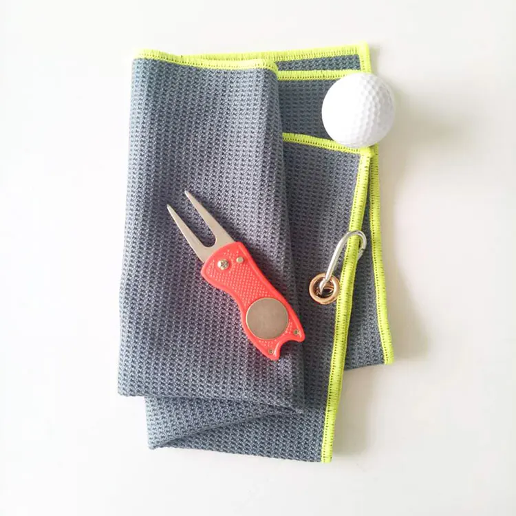 高性能低价定制 logo 高尔夫毛巾夹