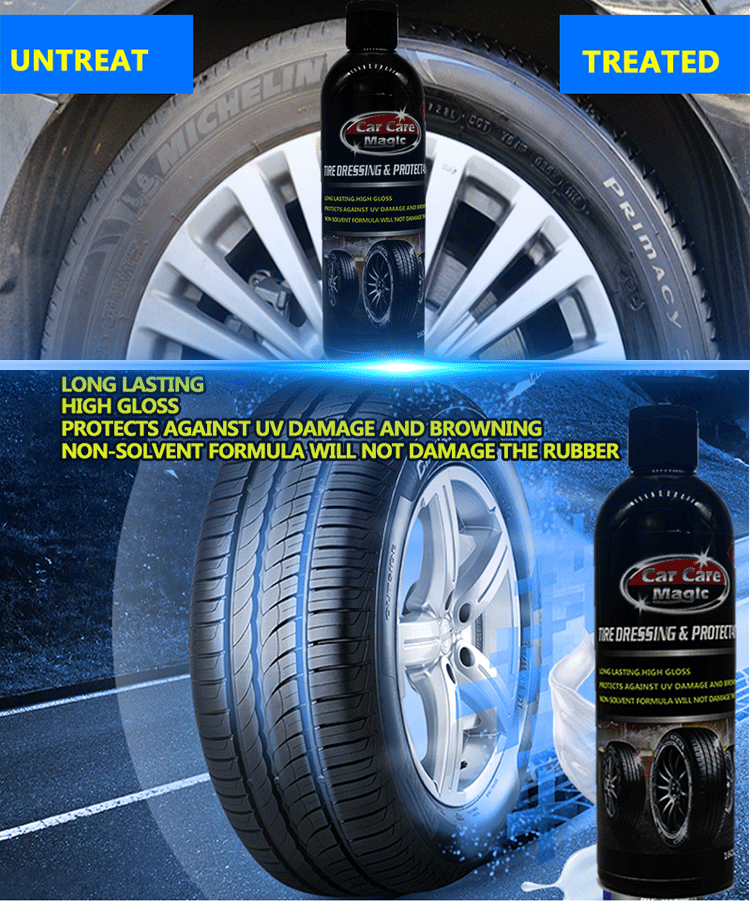 Car Care Magic High Gloss Tire Shine Dressing & Protectant Renovator ...