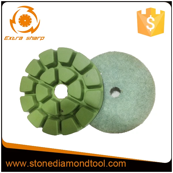 3''/80mm 400 Quality Diamond Resin Epoxy Polishing Pads For Concrete